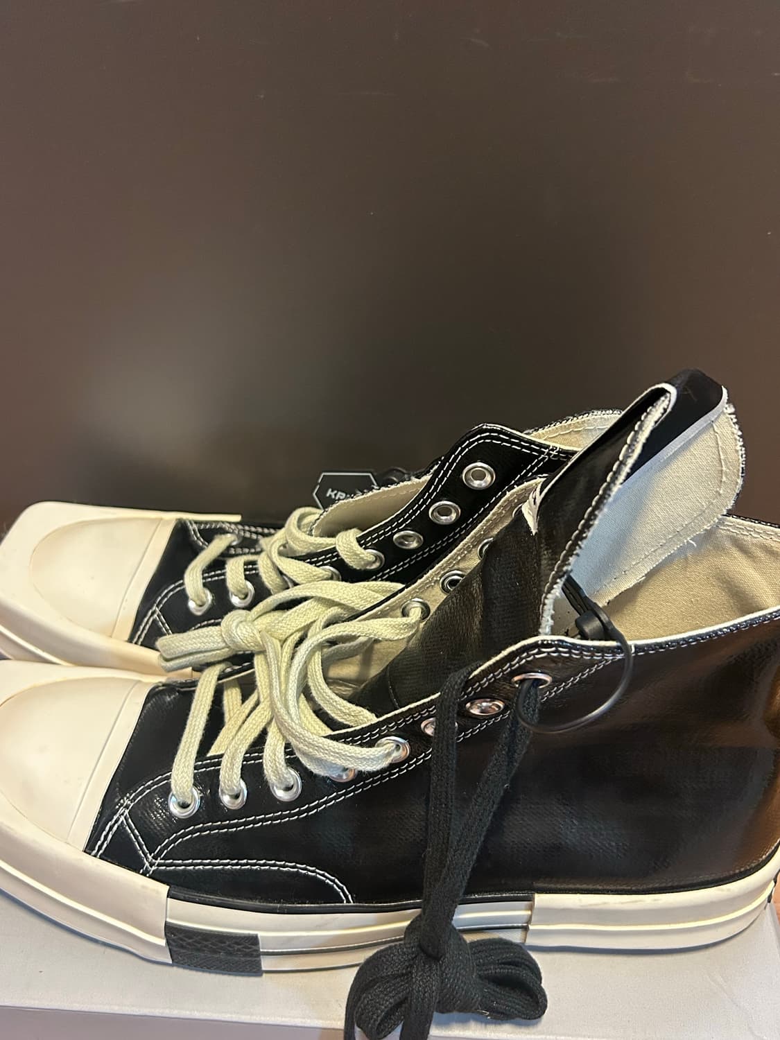 릭오웬스x컨버스 다크쉐도우 터보다크 척70 285 팝니다 상품이미지6