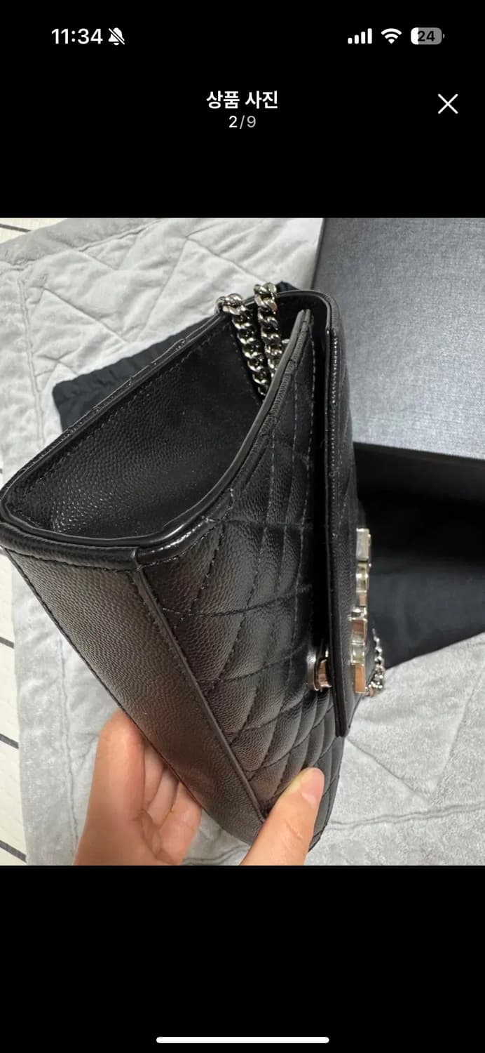 생로랑 엔벨로프 스몰 은장 상품이미지6