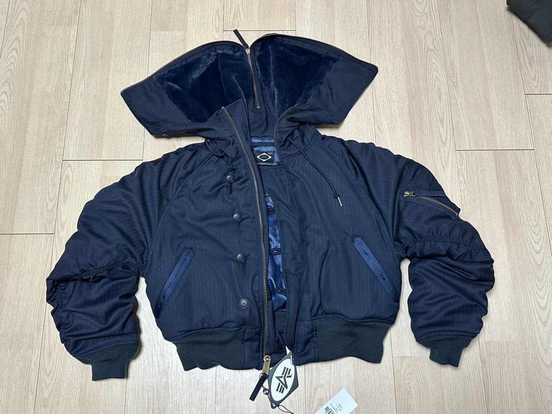 미스치프 x 알파 인더스트리 울 N-2B 자켓 딥 네이비 상품이미지2