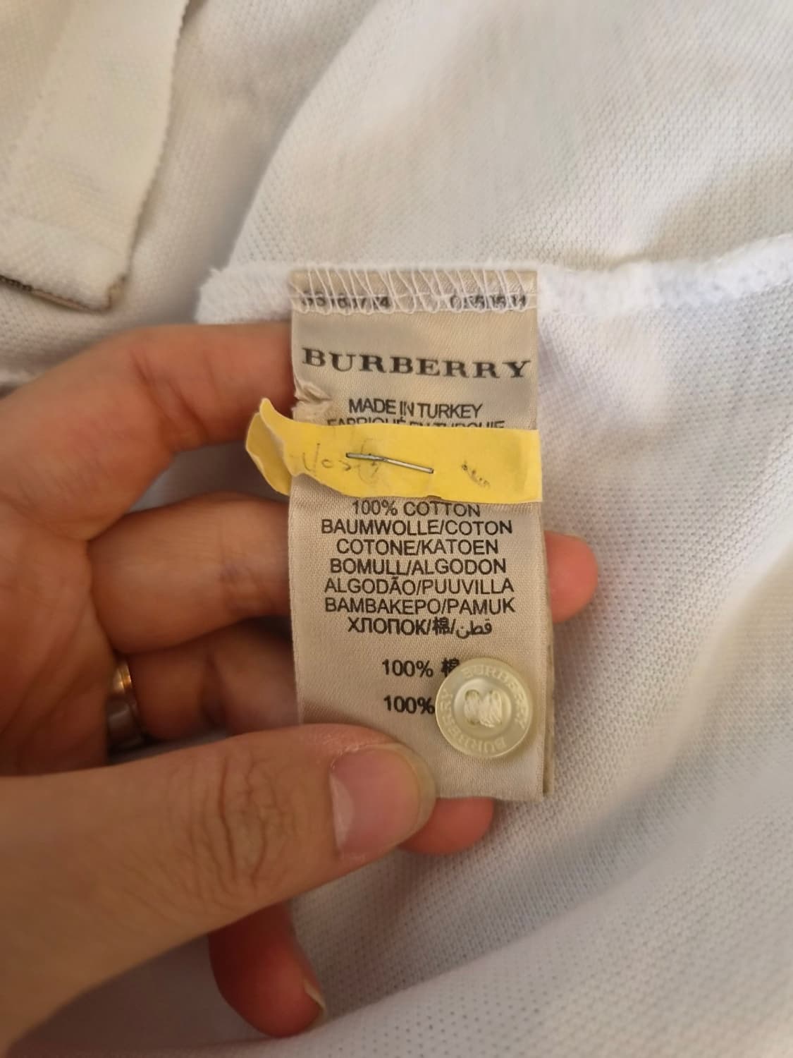 버버리 브릿 남성 긴팔PK카라티셔츠 M사이즈 상품이미지7