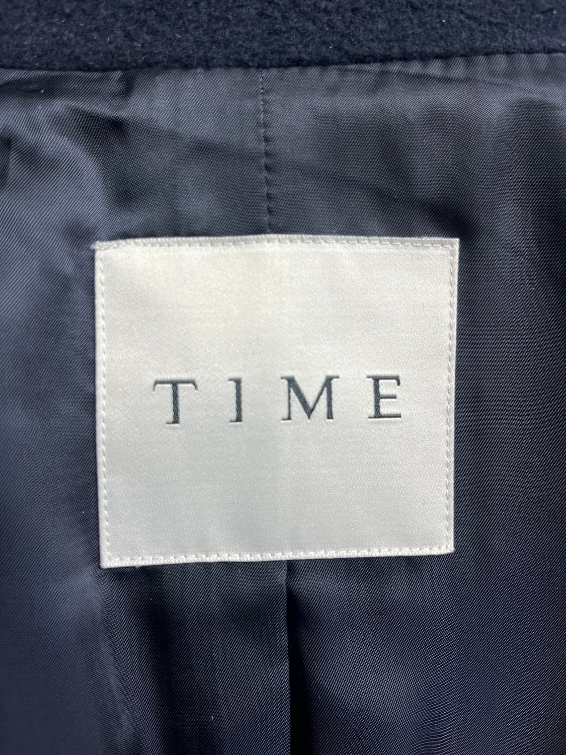 타임옴므 20주년 다크네이비 체스터 벨티드 코트 100사이즈 상품이미지6