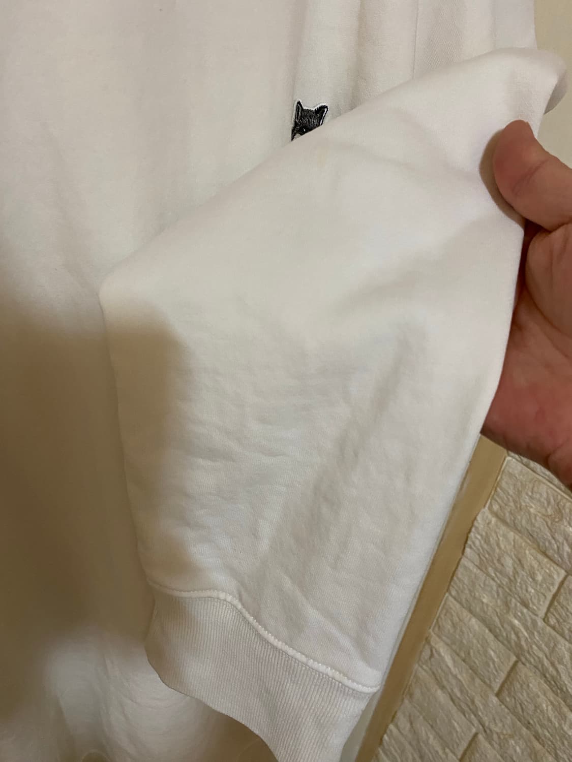 메종 MAISON KITSUNÉ 맨투맨 화이트 상품이미지4