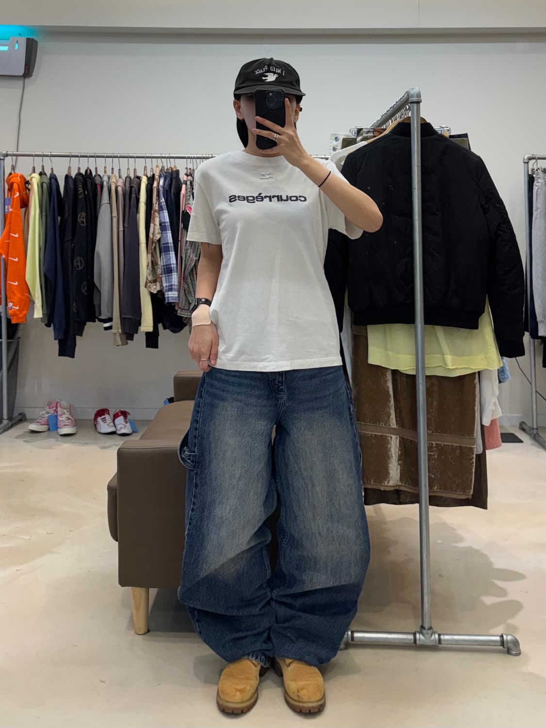 꾸레쥬 로고 프린팅 반팔 상품이미지7