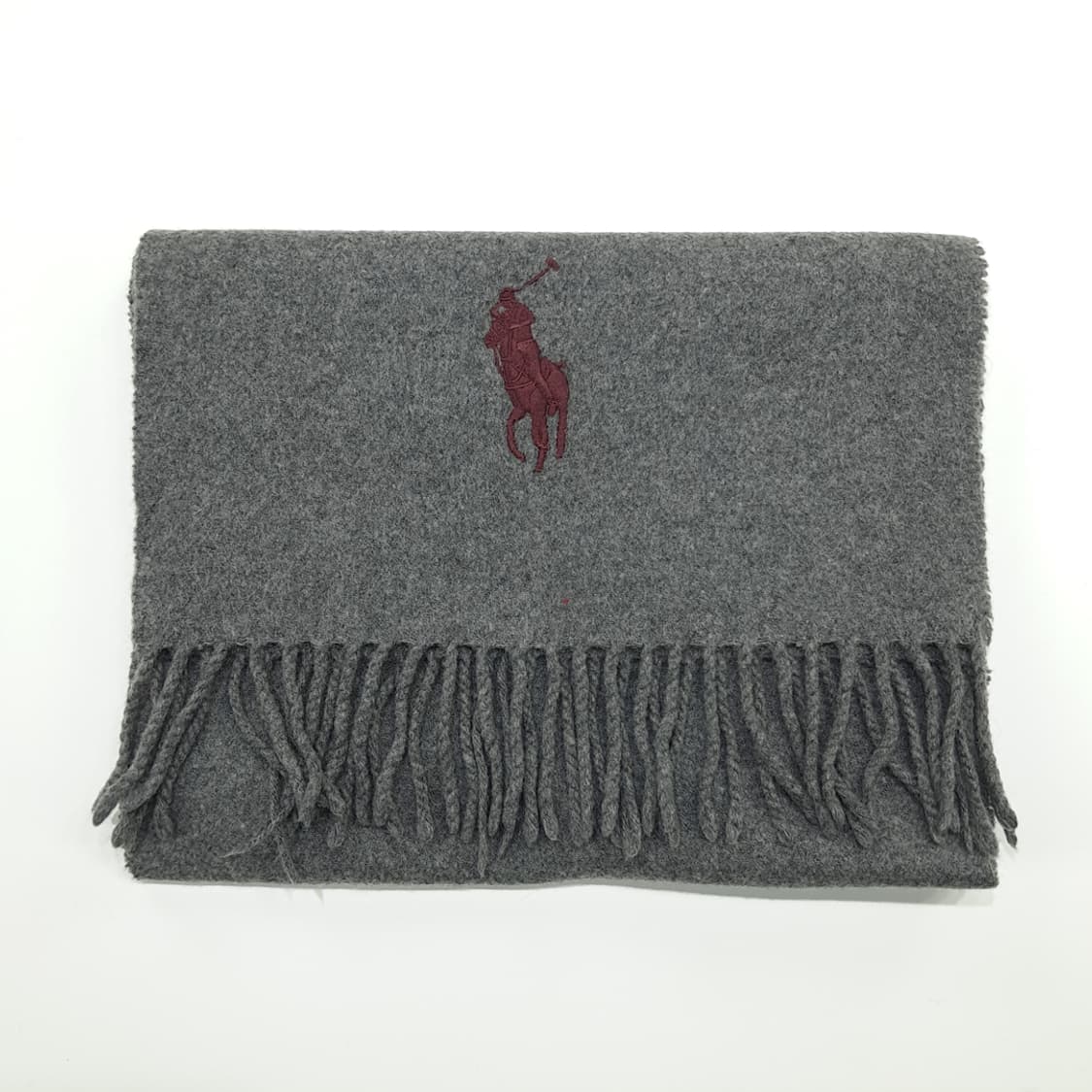 MX212 폴로 랄프로렌 그레이 빅포니 램스울 목도리 머플러 상품이미지6