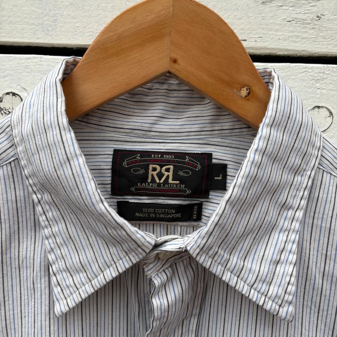 RRL 90s 폴로 더블알엘 스트라이프 셔츠 상품이미지5