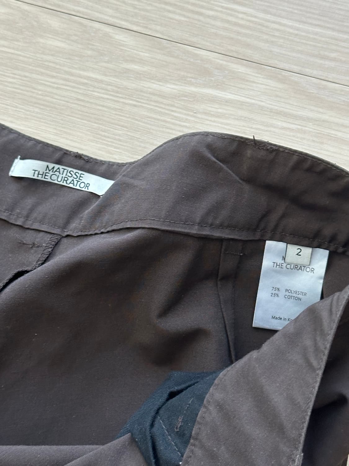 마티스 더 큐레이터 필드팬츠 브라운 팝니다(2) 상품이미지3