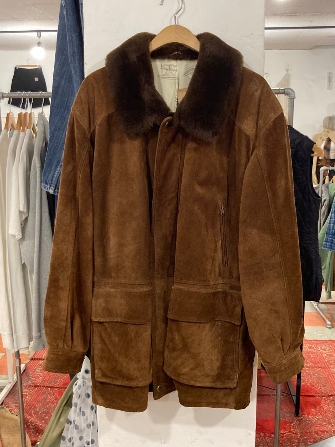 스웨이드 사파리 자켓 상품이미지1