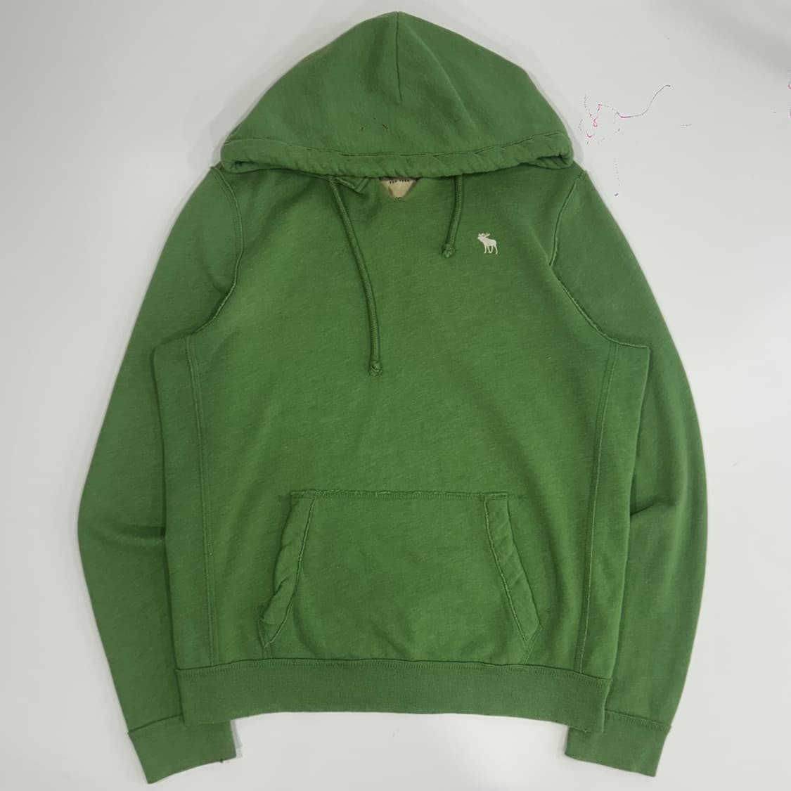 Abercrombie 아베크롬비 넥 트임 그린 후드티 상품이미지3