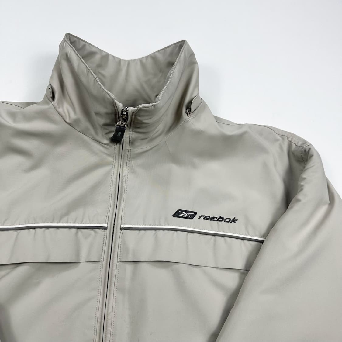 리복 클래식 오트밀 기모 바람막이 자켓 (M) 상품이미지3