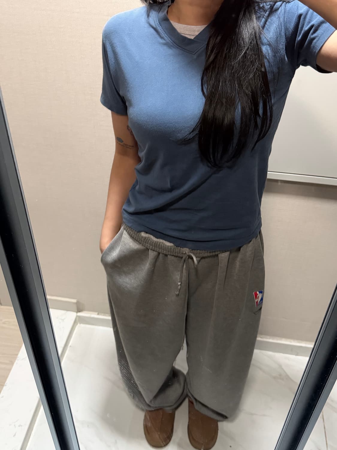 할리데이비슨 블루 반팔티 (뒷면 프린팅) s 상품이미지1