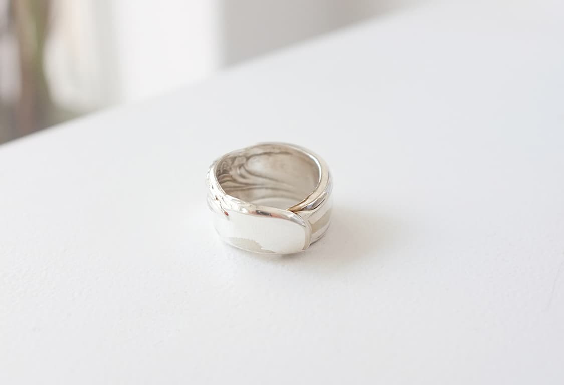 1950s 빈티지스푼으로 제작된 빈티지반지 스푼링 101680 상품이미지6