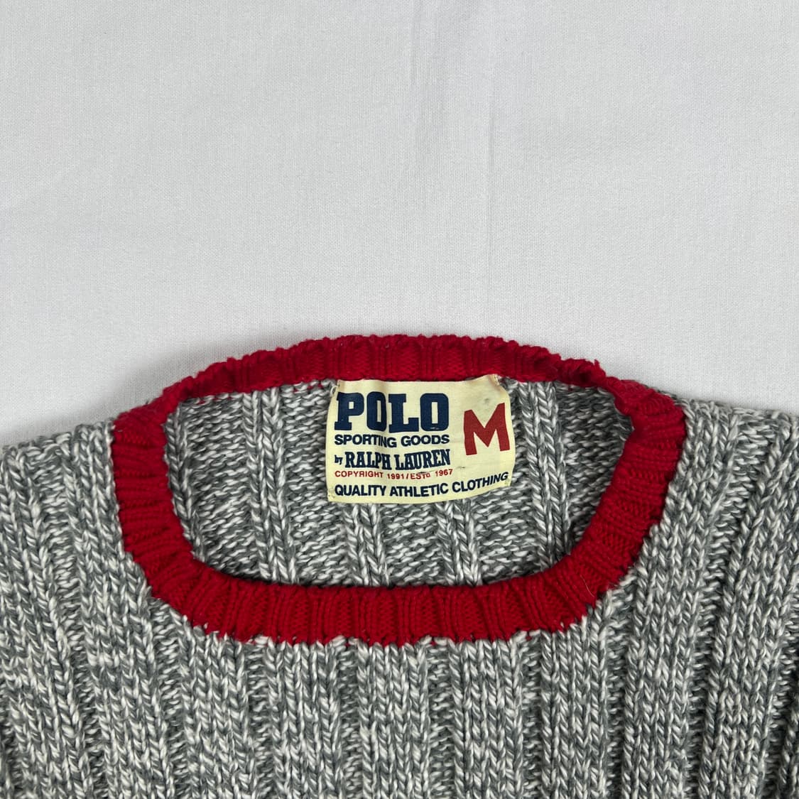 90‘s 91년도 폴로랄프로렌 rpl 로고 니트 스웨터 상품이미지4