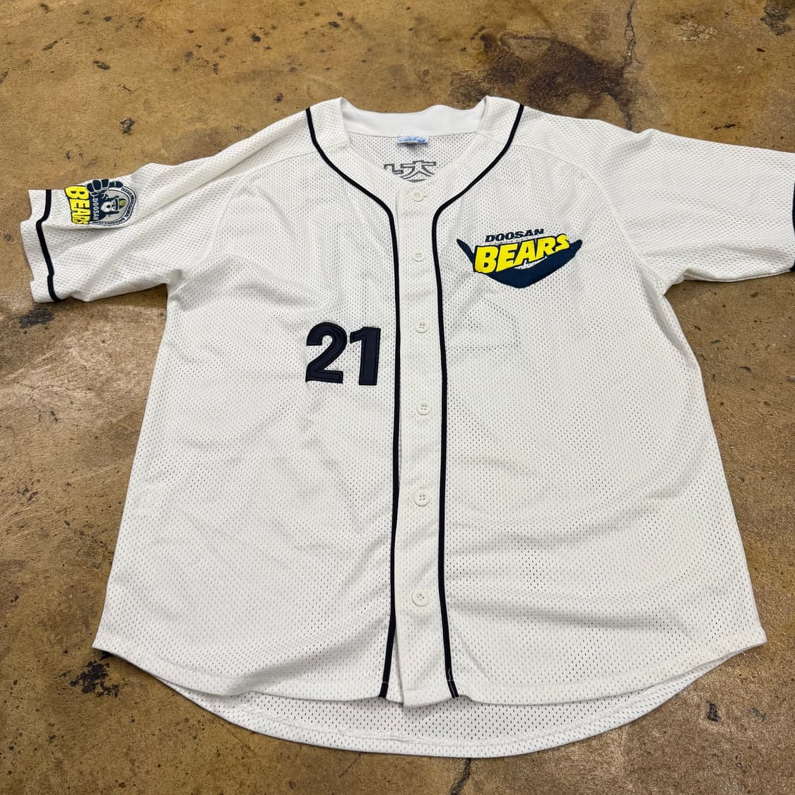 [정품/100] 두산베어스 올드 반달 유니폼 21 박철순 마킹 b18 상품이미지2