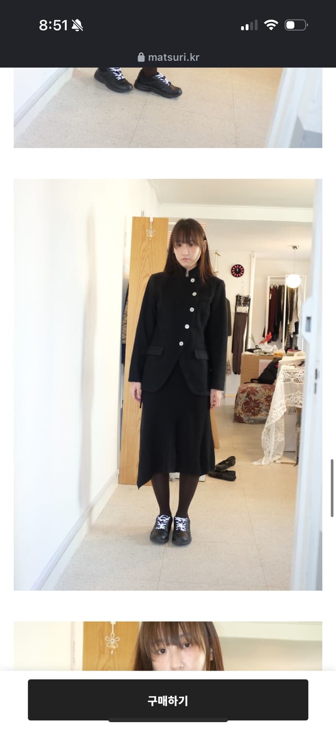 MICHAEL KORS 사선 버튼 울 자켓 코트 마츠리 matsuri 상품이미지5