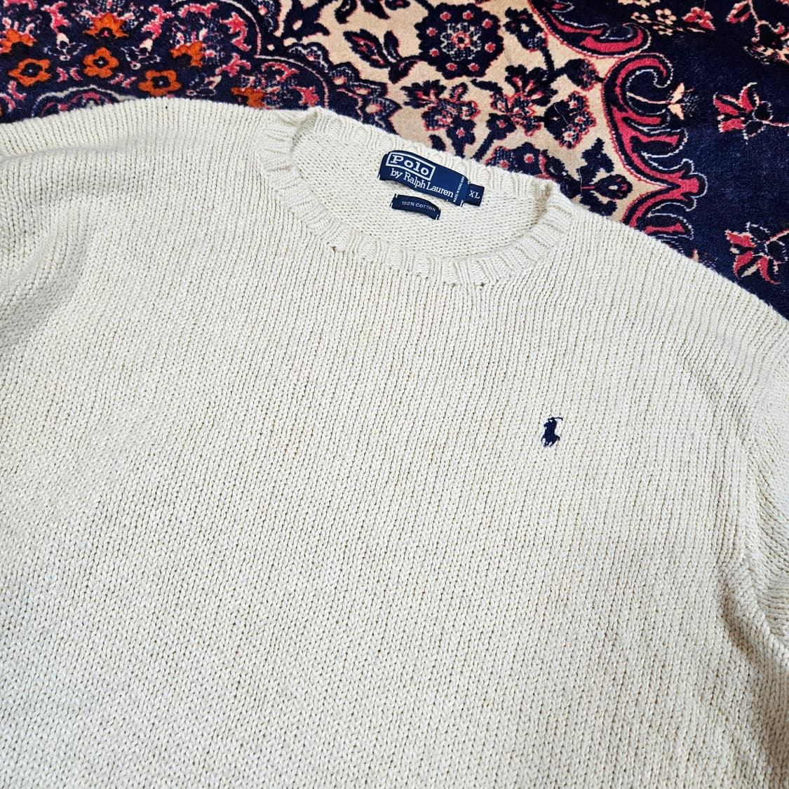 폴로랄프로렌 빈티지 라운드넥 니트 XL size 상품이미지2