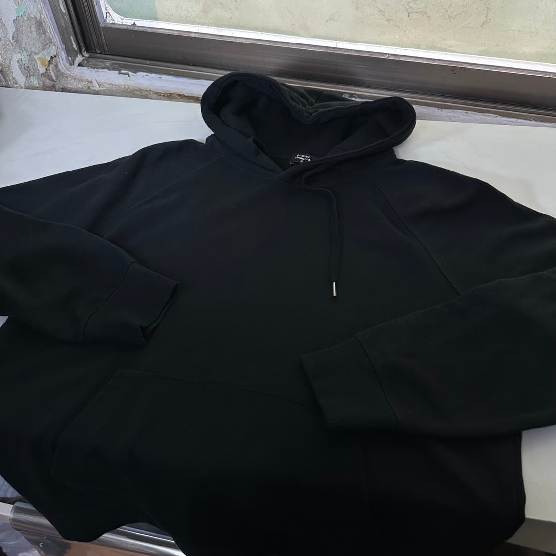 XL 무신사스탠다드 무탠다드 블랙 스웻후드티 상품이미지2