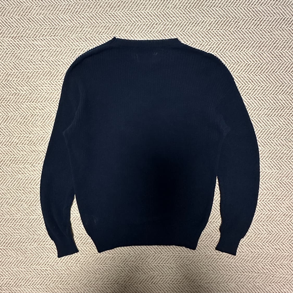 BEAMS PLUS cotton knit navy 상품이미지2