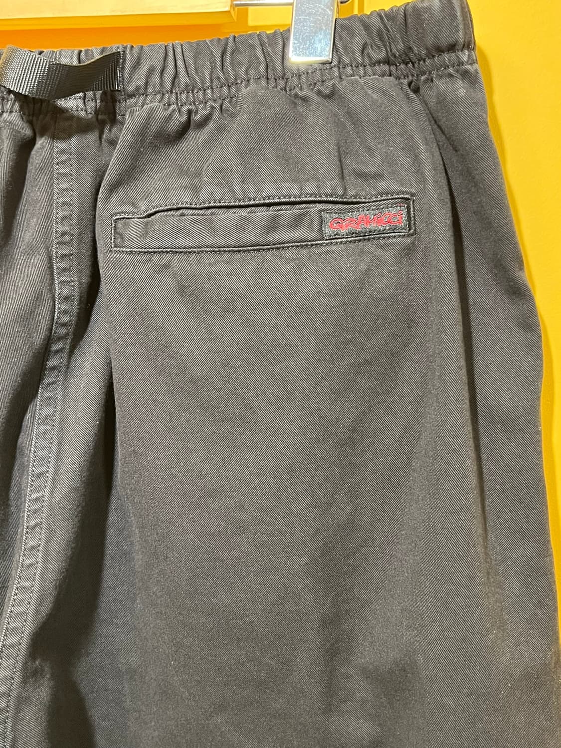 [L] 그라미치 와이드 팬츠 블랙 코튼 이지 벨트 상품이미지7