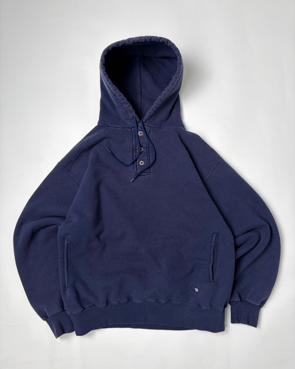 90s Russell Button Hoodie (navy) 상품이미지1
