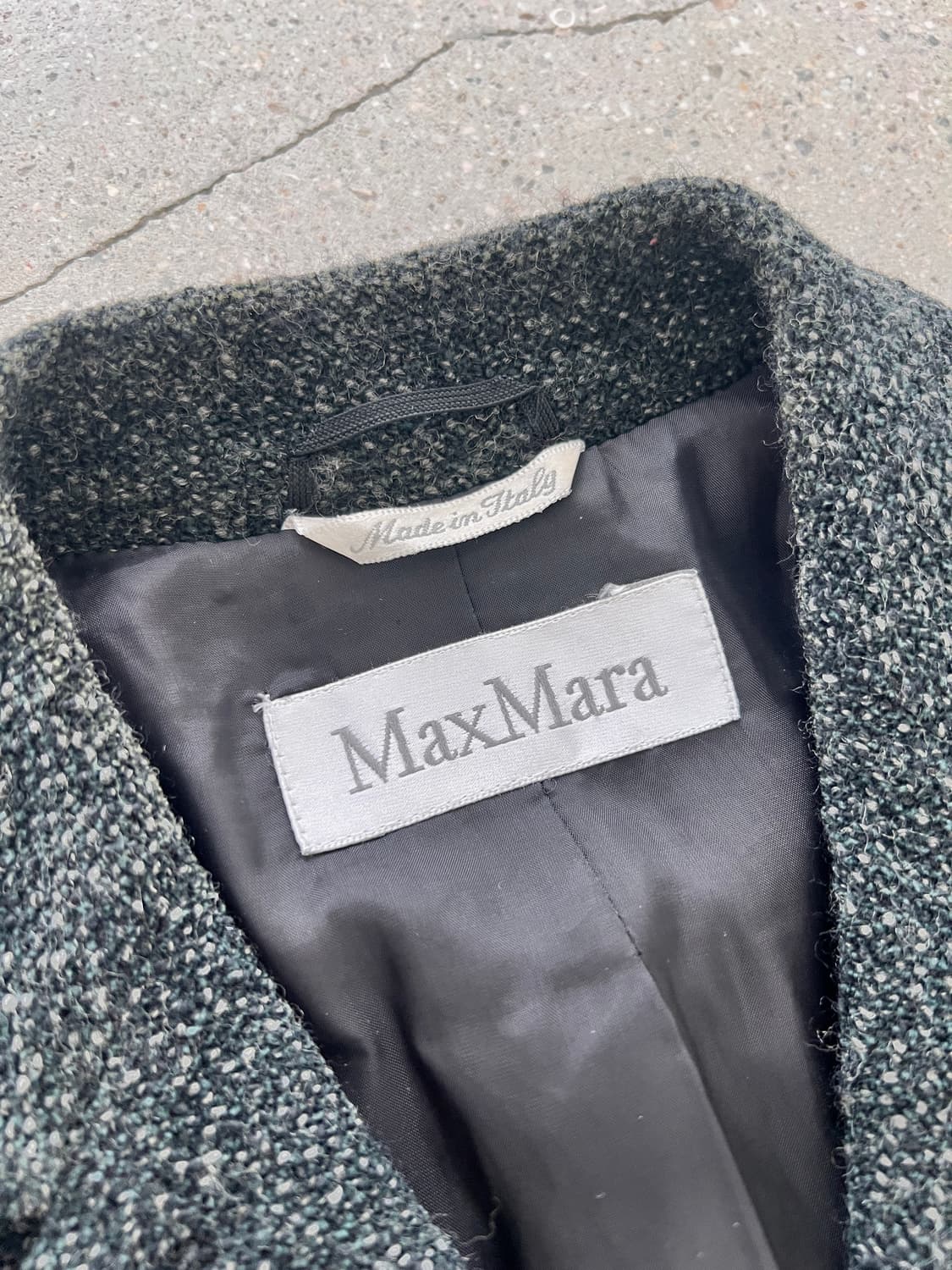 막스마라 울 코튼 트위드 재킷 스커트 셋업 상품이미지4