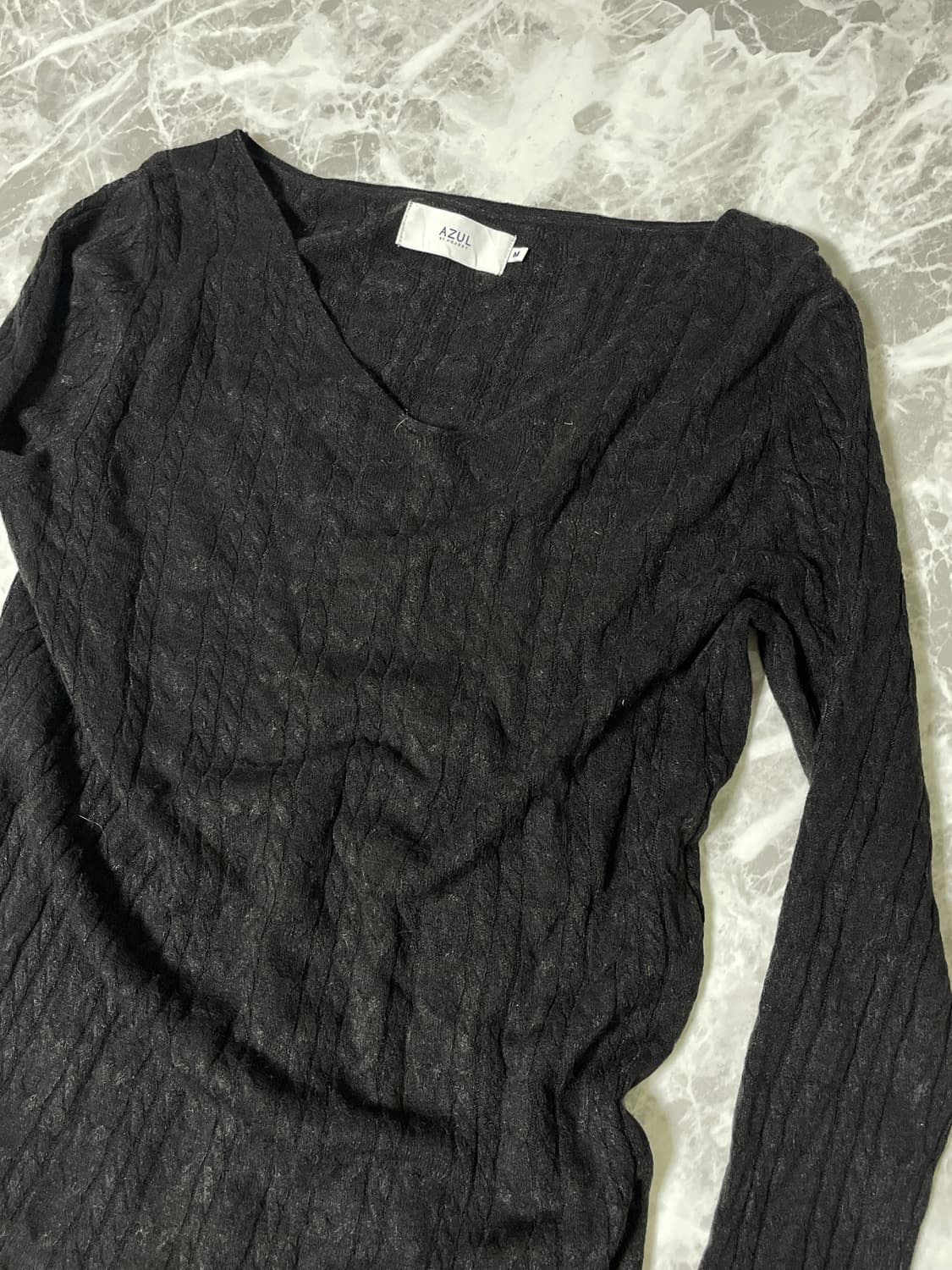Azul v neck long sleeve knit 상품이미지2
