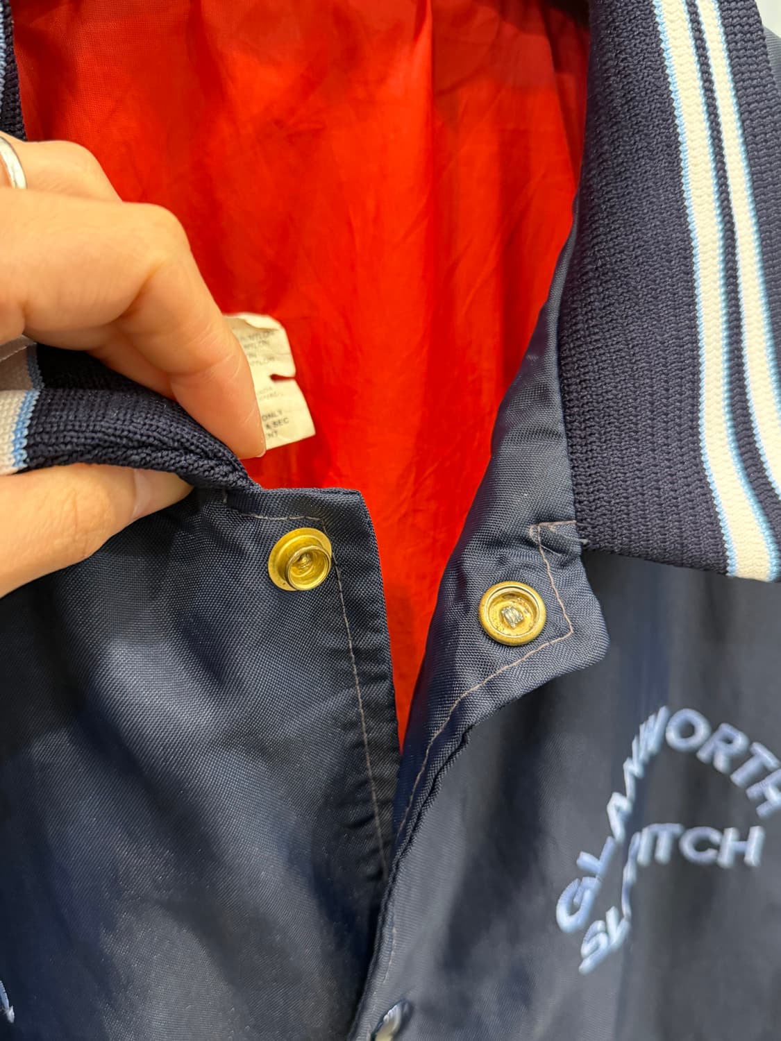 90s Vtg 빈티지 스타디움 새틴 자켓 (made in Canada) 상품이미지4