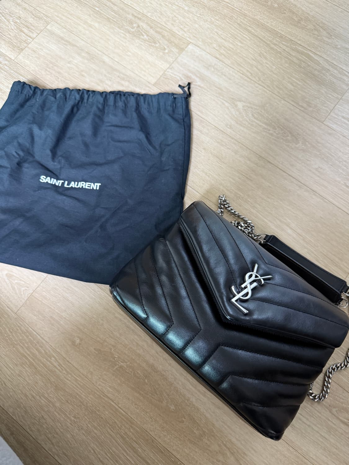 생로랑 루루 숄더백 은장 스몰 상품이미지2