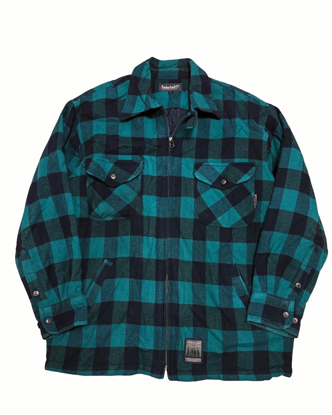 팀버랜드 플란넬 체크 누빔 자켓 상품이미지1
