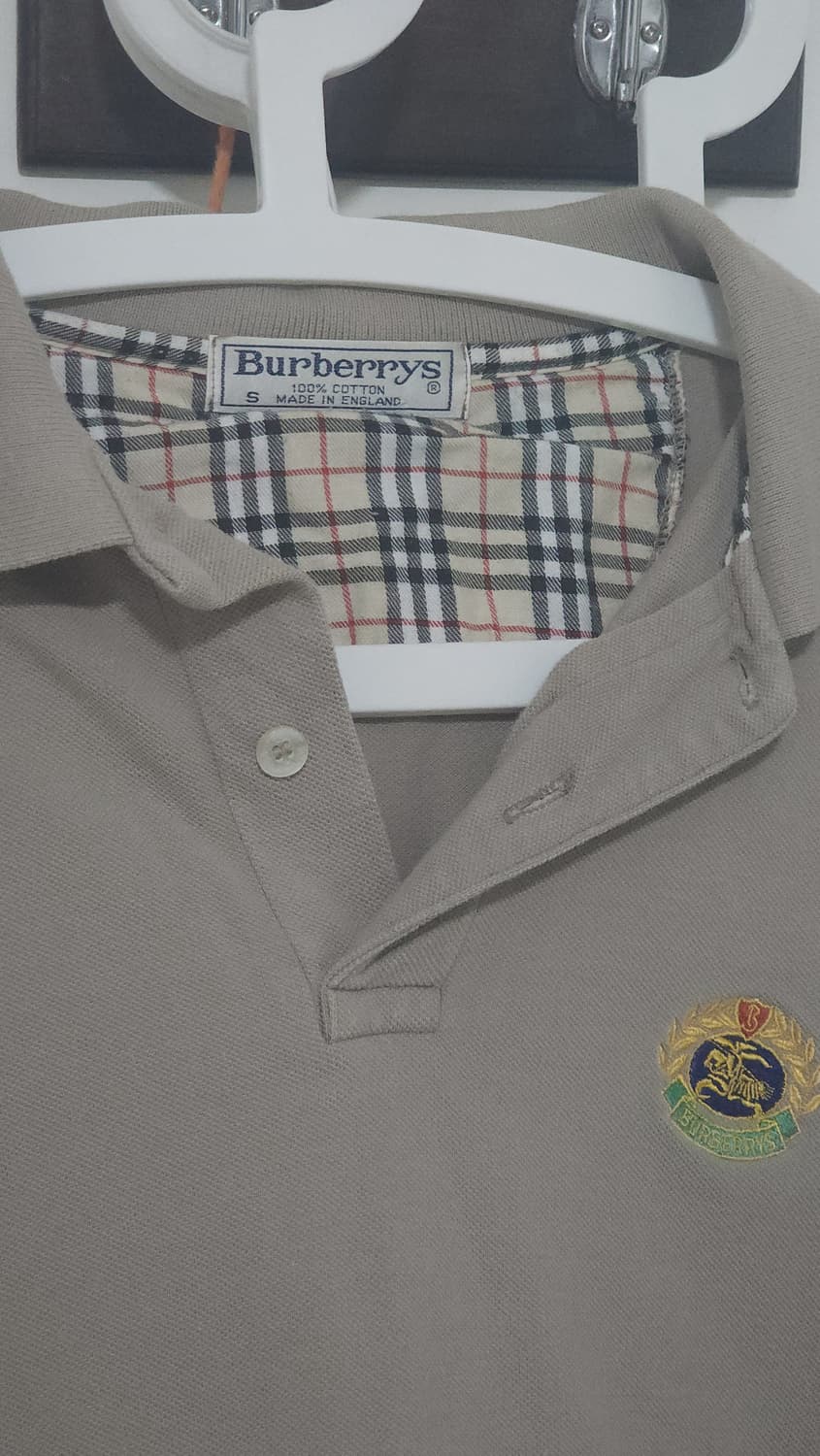 영국 버버리 베이지 긴팔티 S 상품이미지3