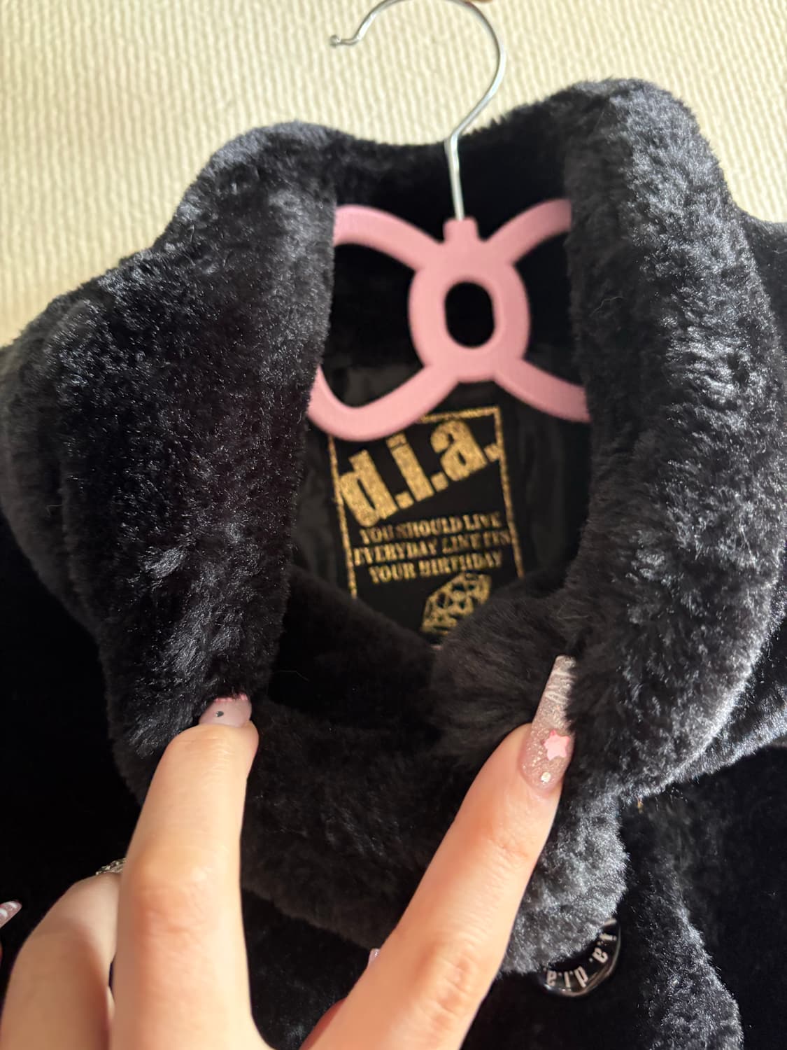 D.i.A 블랙 퍼자켓 상품이미지2