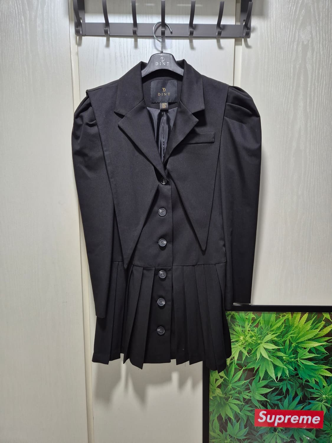 (타임세일)(새상품)DINT 딘트 플리츠 미디 원피스 자켓 상품이미지1