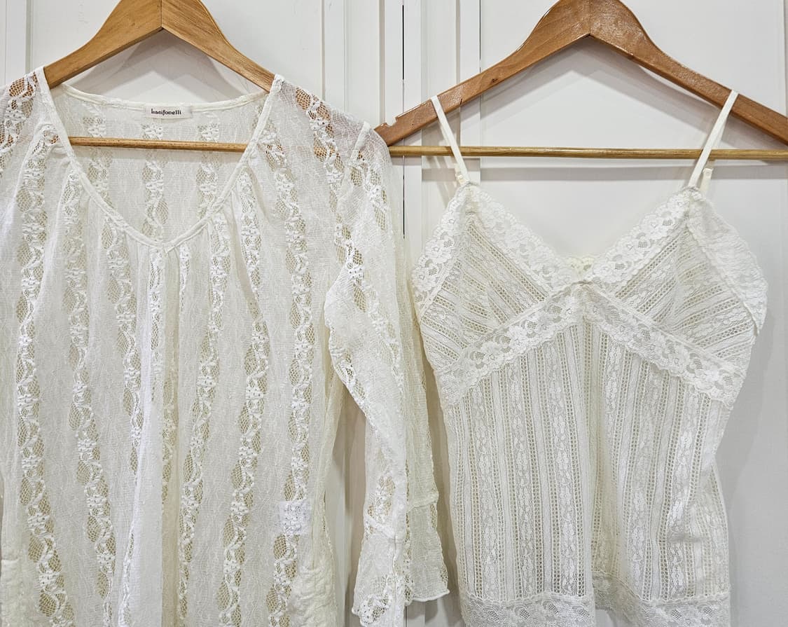 레이스 티+나시 세트 상품이미지2