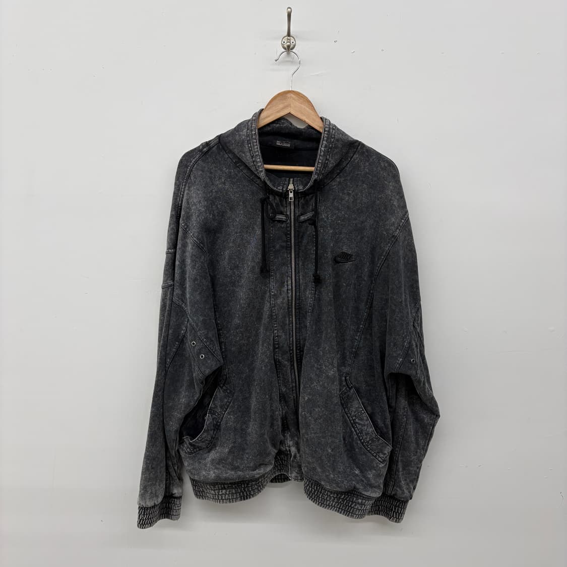 나이키 워싱 블랙 후드 집업 자켓 남성 XL 상품이미지1