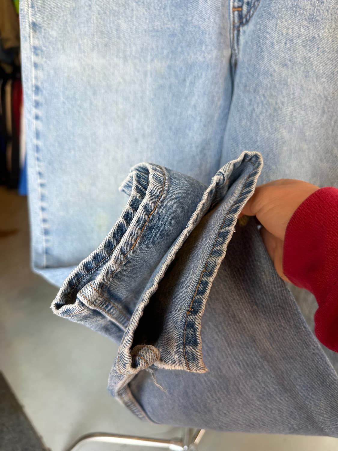 90s 리바이스560 데님 팬츠 34x36 made in usa 상품이미지5