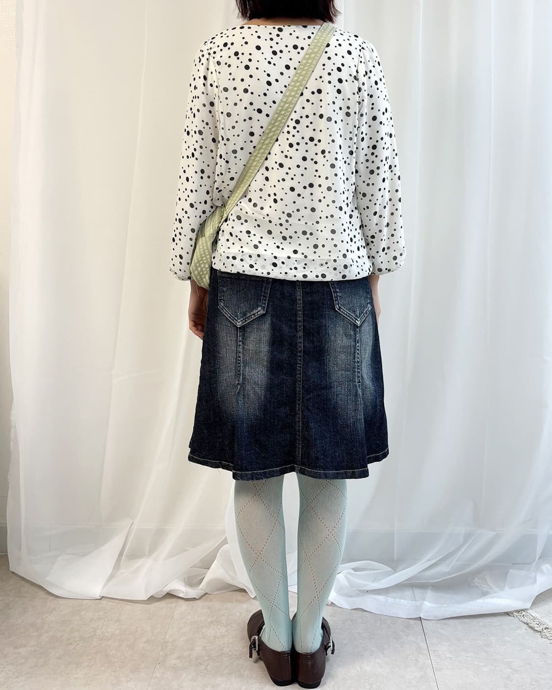 roro polka dot frill blouse 상품이미지2