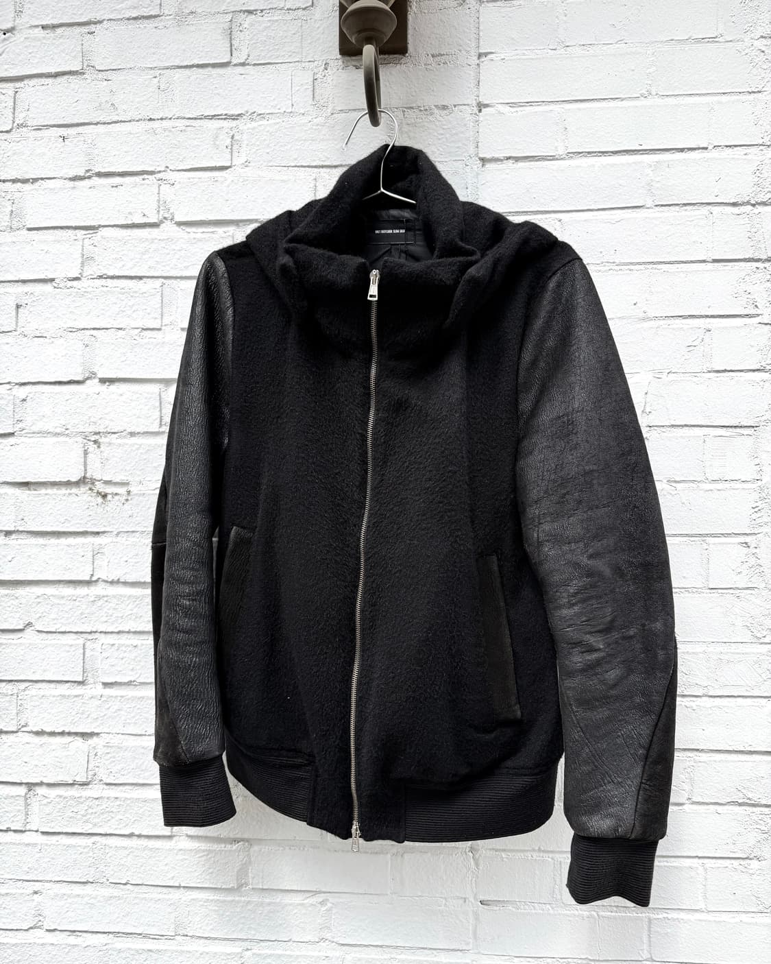 DBSS 15AW “feather to snow” 레더슬리브 봄버 상품이미지6