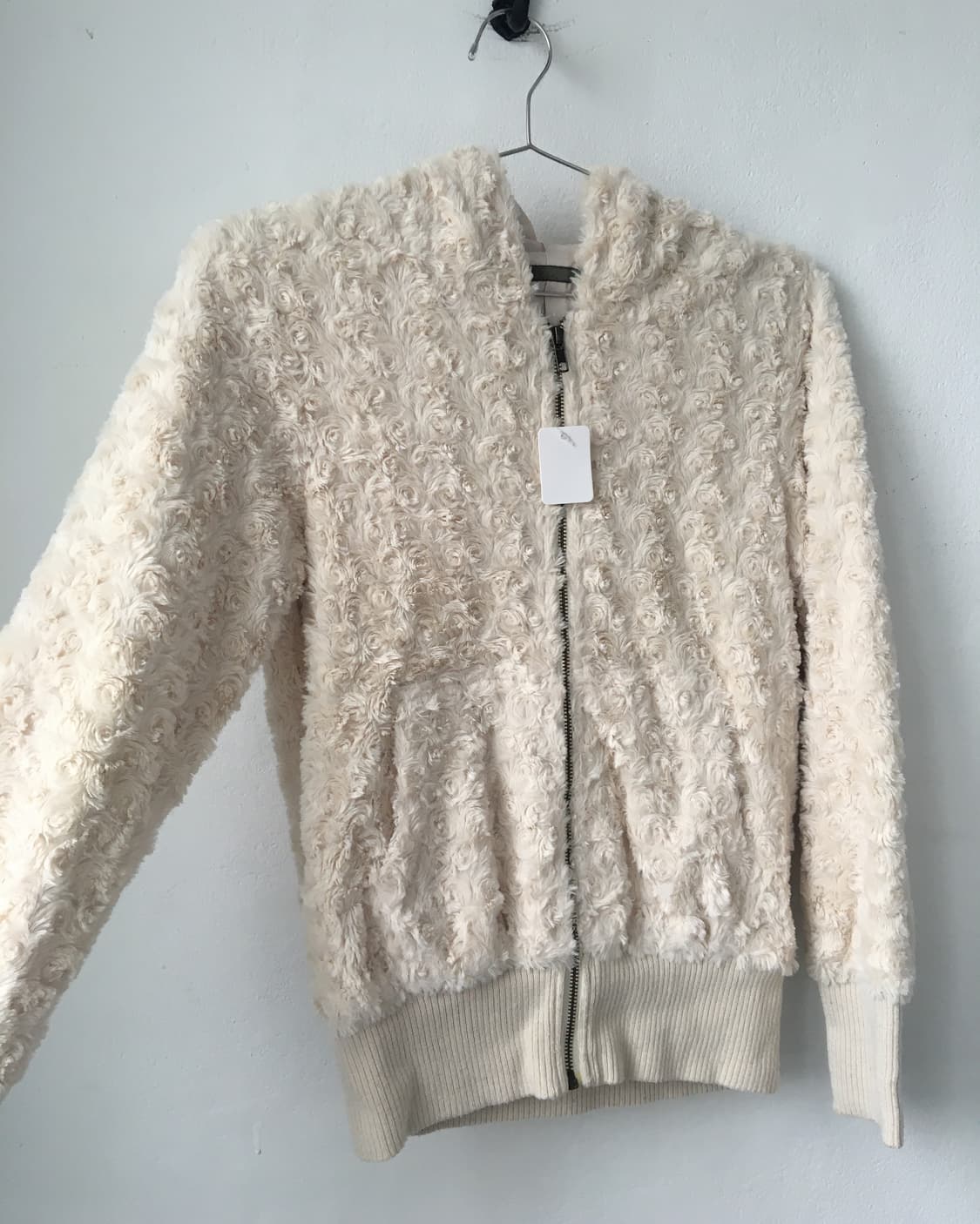 Fake fur hood zip up 상품이미지5