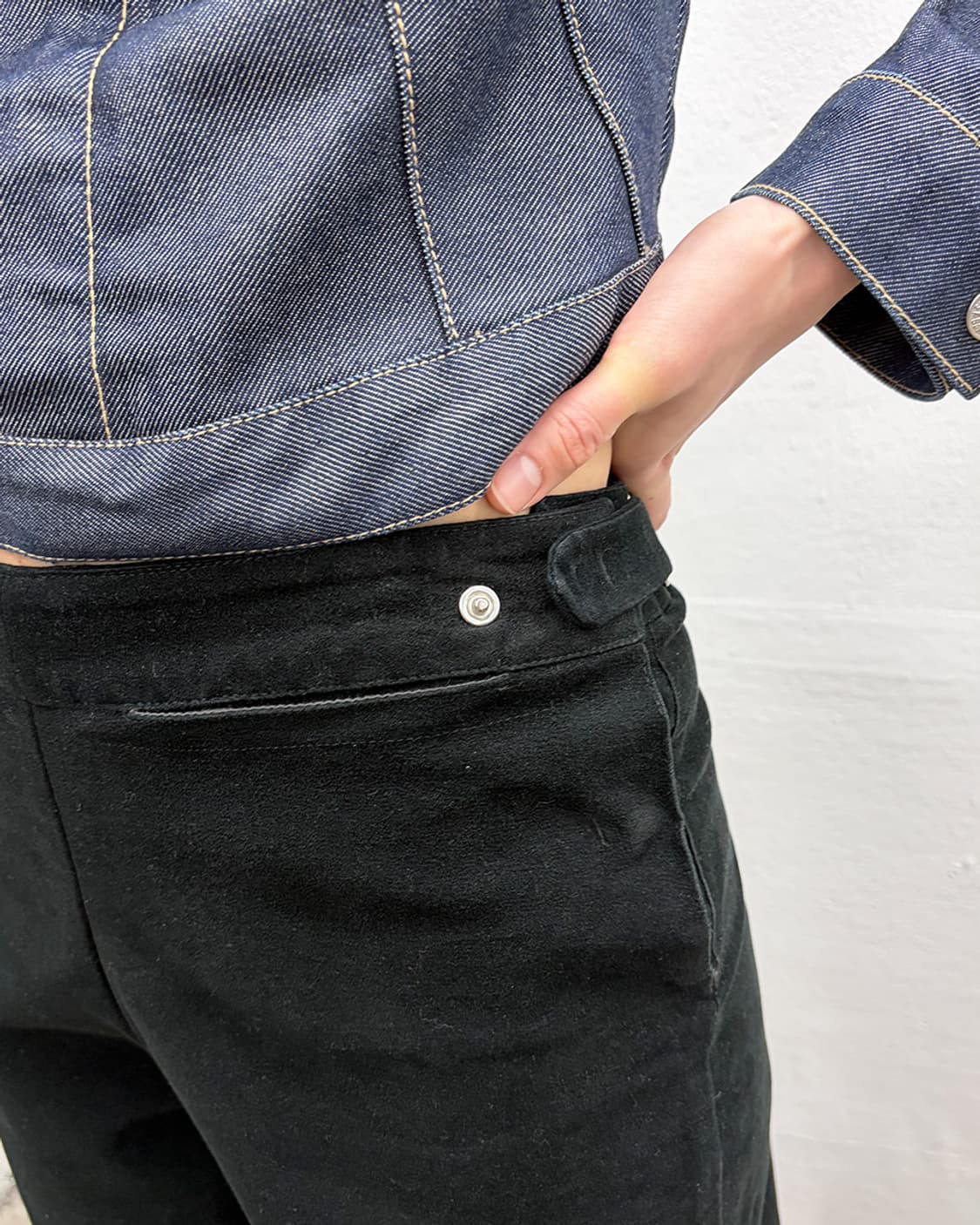 마틴 마르지엘라 2002A/W 어드저스터블 벨벳 트라우저 상품이미지6