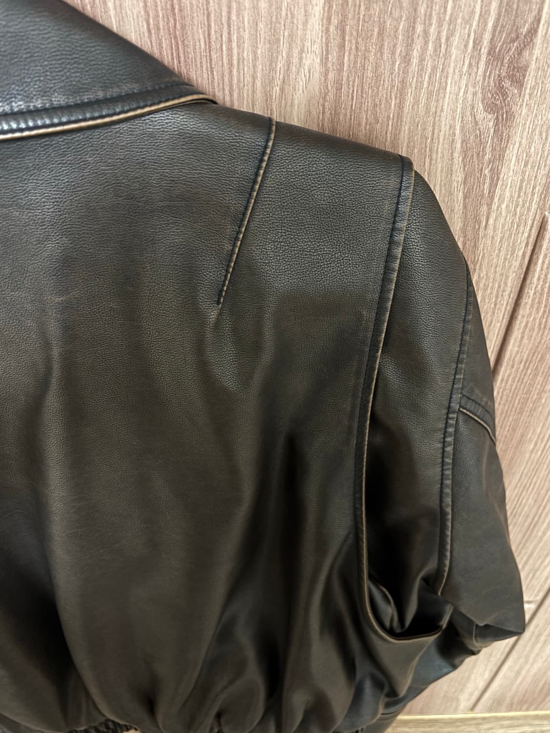 스튜디오 톰보이 브라운 가죽 자켓 상품이미지4