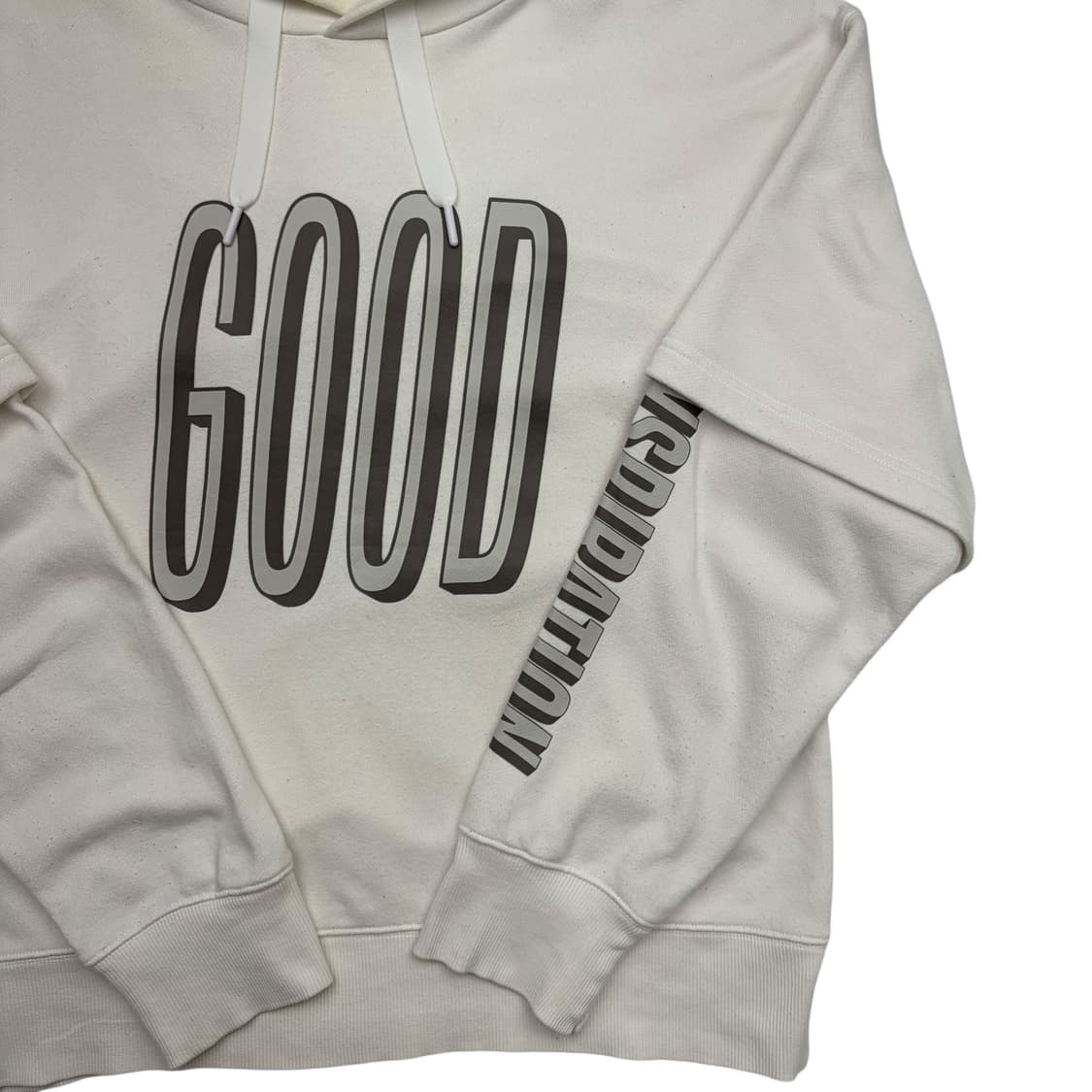 미하라 야스히로 X GU 화이트 레이어드 후드티 L 상품이미지3