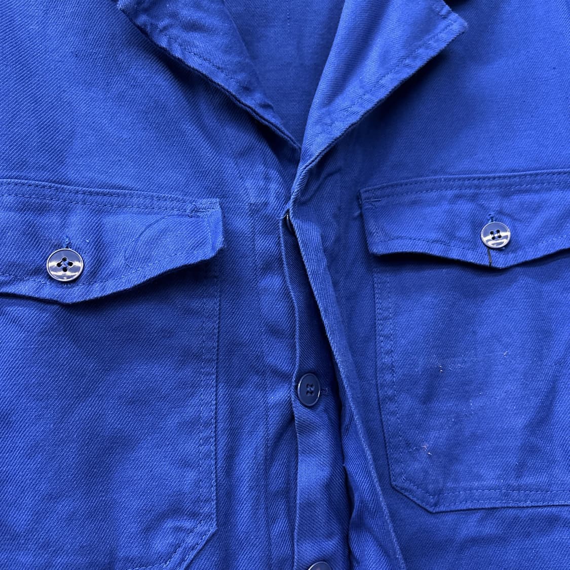 70s 노치드라펠 코튼트윌 프렌치 워크자켓 패치포켓 N709 상품이미지6