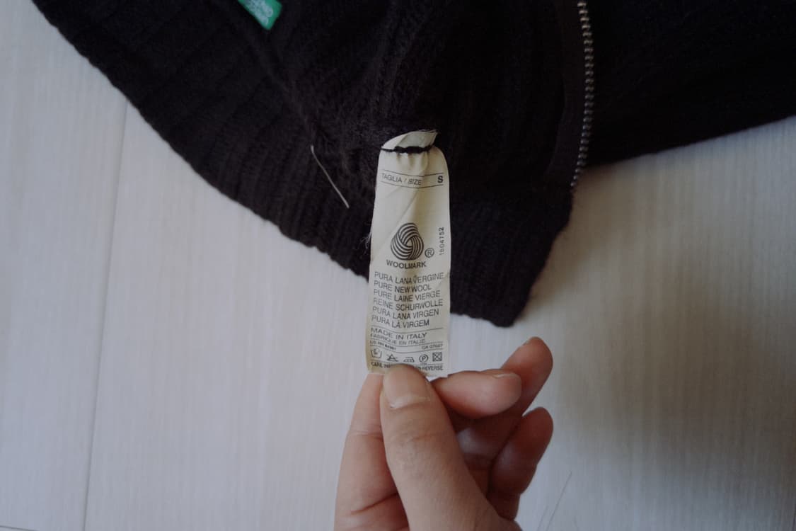 [BENETTON] diagonal line wool cardigan 상품이미지5