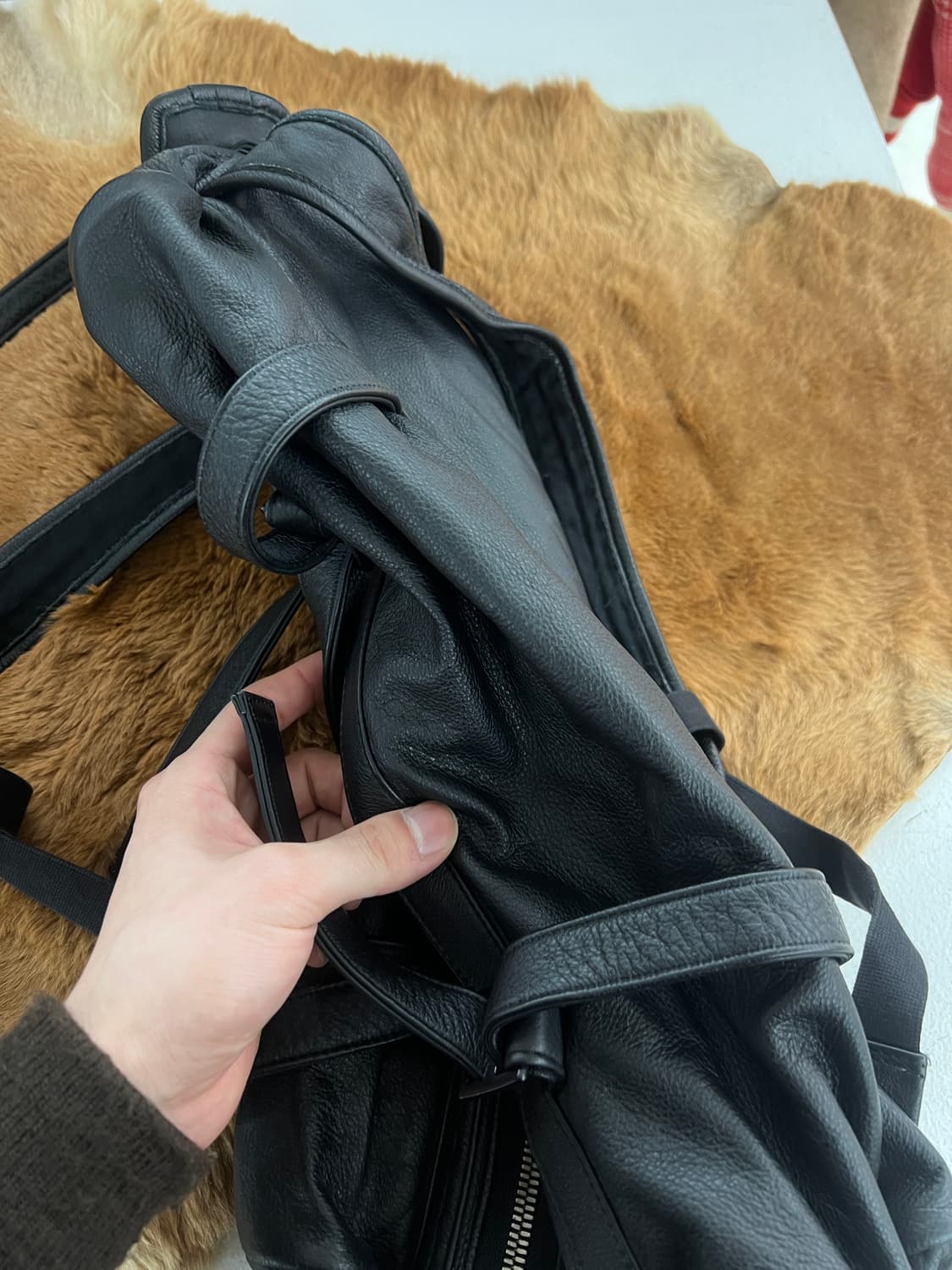 빈티지 레더백팩 상품이미지6