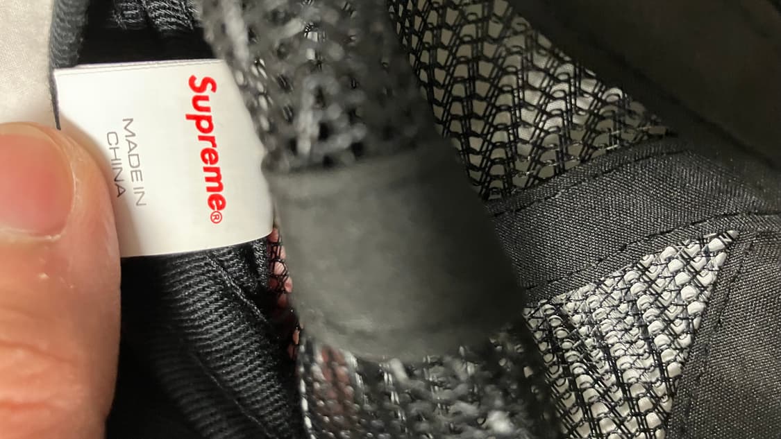 슈프림 테리 메쉬 캡 5패널 블랙 상품이미지4