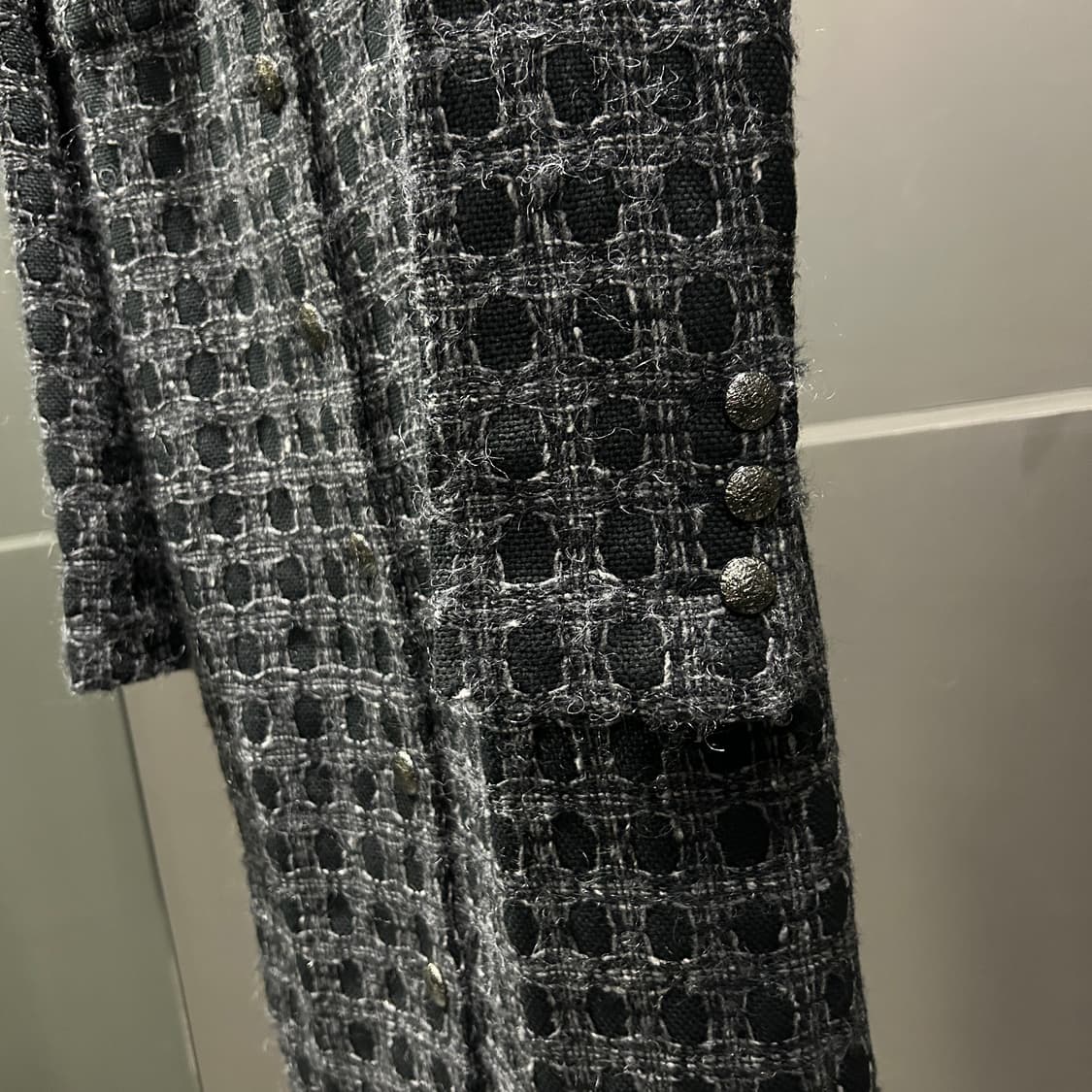 샤넬 런웨이 컬렉션 모헤어 트위드 코트 상품이미지6