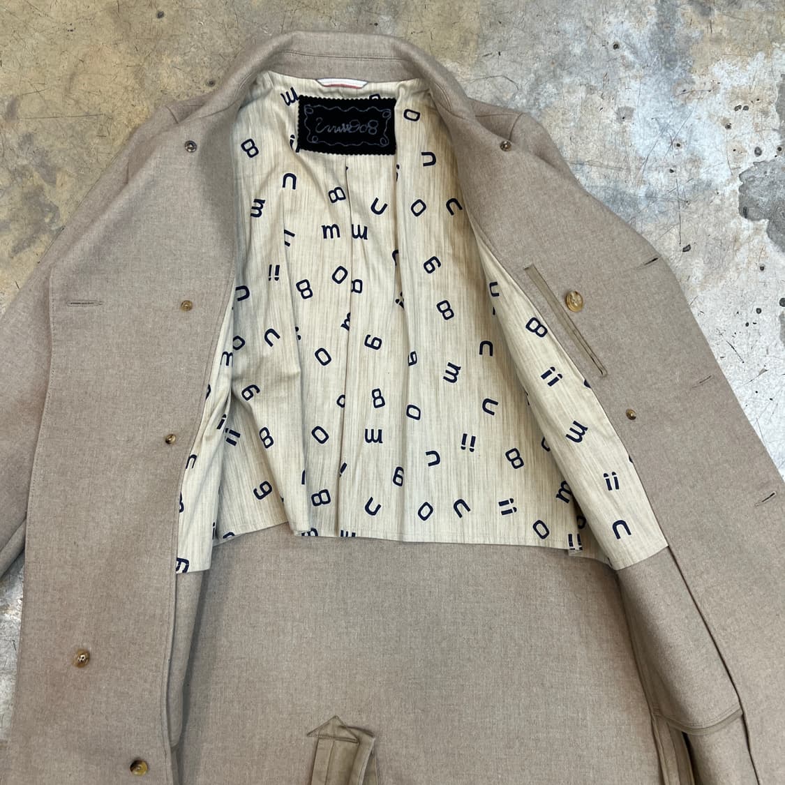 45rpm 멜튼 울 코트 상품이미지5