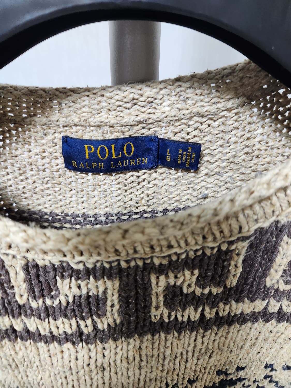 폴로 페어아일 패턴 니트 스웨터 L 100 상품이미지2