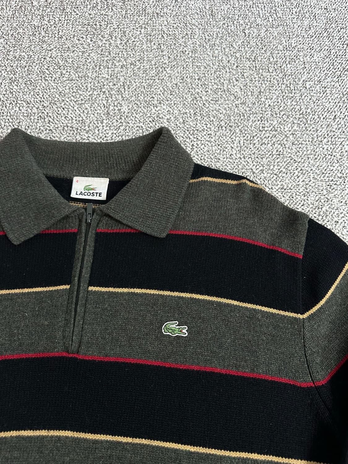 라코스테 카라넥 반집업니트 상품이미지2