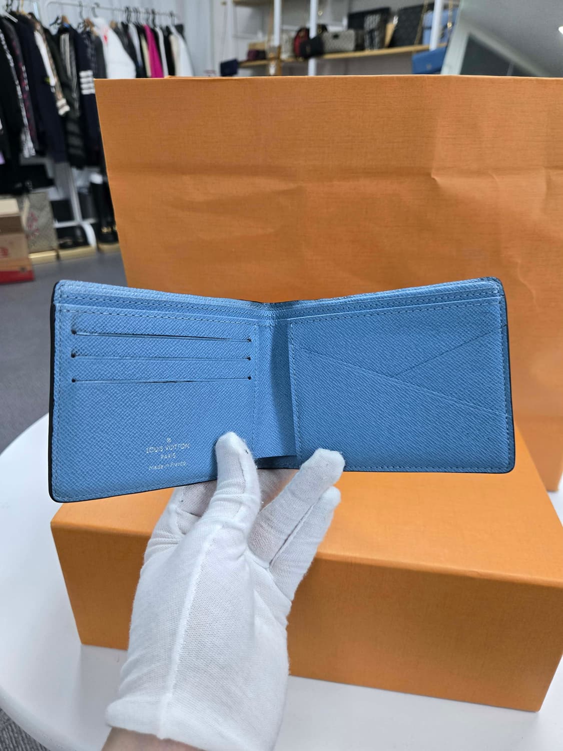 [50%할인] 루이비통 스카이블루 멀티플 반지갑 상품이미지5