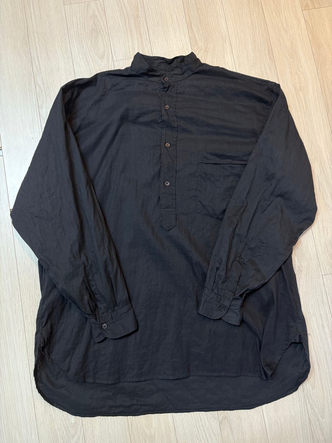 24ss comoli 무슬린 풀오버 셔츠 상품이미지3